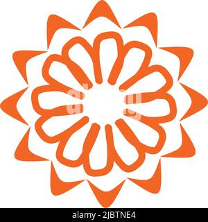 Aboriginal art dots painting icon logo design illustration template Stock Vector