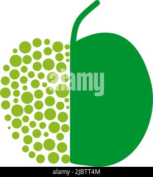 Apple fruit icon logo design vector illustration template Stock Vector