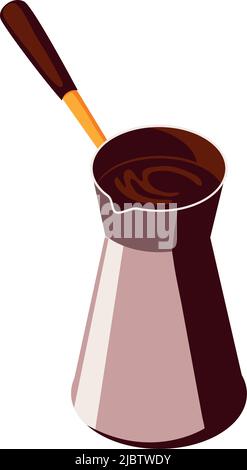 turkish coffee pot Stock Vector