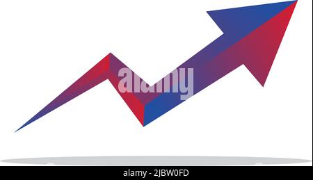 Arrow icon logo design template for business company Stock Vector