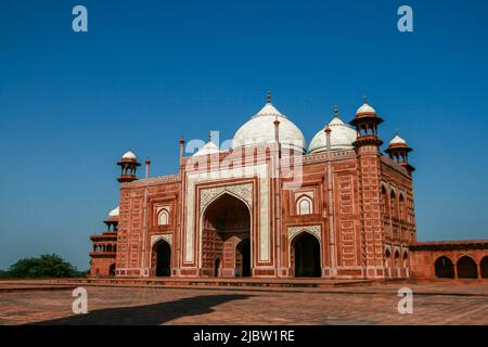 The Mosque for the Mughal Emperor Akbar to pray in Taj Mahal area, Agra, Uttar Pradesh, India Stock Photo