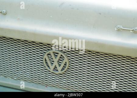 Bordeaux , Aquitaine  France - 05 21 2022 : Volkswagen VW logo brand and text sign on iltis 4x4 military car grill german manufacturer Stock Photo