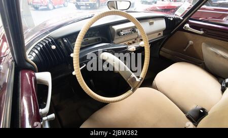 Bordeaux , Aquitaine  France - 05 15 2022 : Citroen DS ID steering wheel vintage dashboard with brand sign logo french car Stock Photo