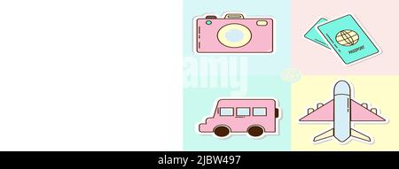 Travel icon set Stock Vector