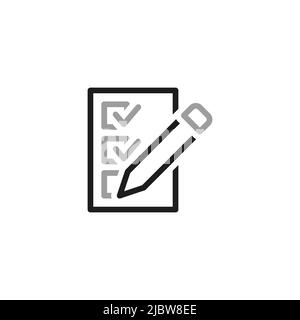 Contact us line icons. Contact Us web icons in line style. List icon in linear style. Editable vector stroke. Stock Vector