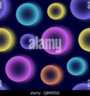 Pattern with colorful balls Stock Vector