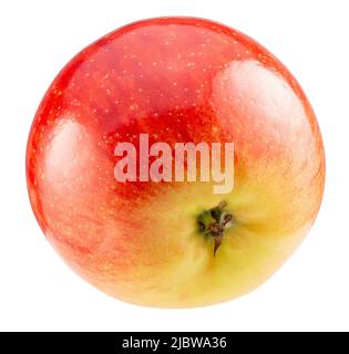red apple with clipping path isolated on a white background. Stock Photo