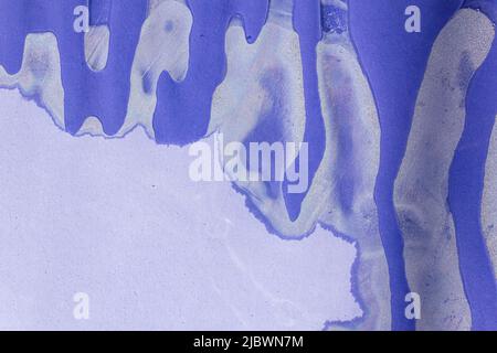 Wet stained paper background. Purple paper texture with water stains. Grunge background or texture. Stock Photo