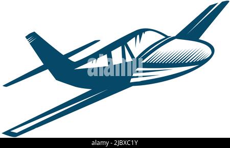 Aviation company logo design inspiration vector illustration with isolated background template Stock Vector