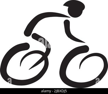 Bicycle icon logo design inspiration vector illustration template Stock Vector