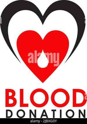 Blood icon logo design inspiration vector template Stock Vector