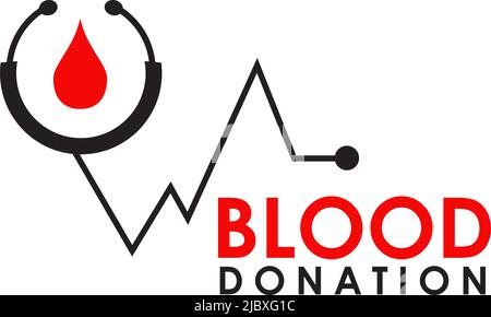 Blood icon logo design inspiration vector template Stock Vector