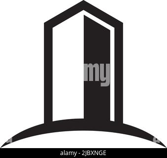 Apartment logo icon design vector template Stock Vector