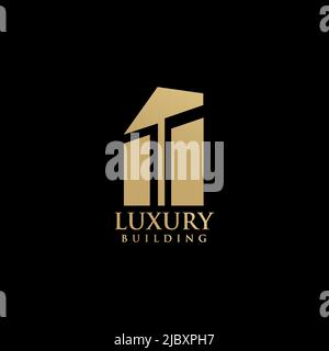 Building logo design inspiration vector template Stock Vector