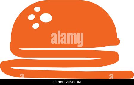 Burger icon logo design vector illustration  template Stock Vector