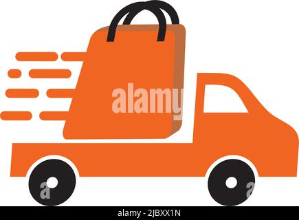 Delivery car logo design inspiration vector template Stock Vector