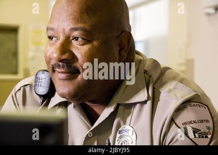 African security guard Stock Photo