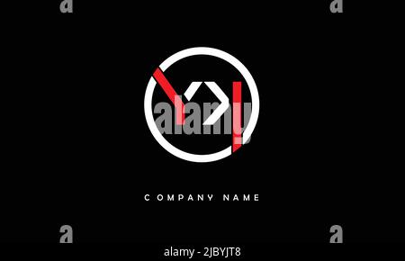 YK, KY Alphabets Letters Logo Monogram Stock Vector