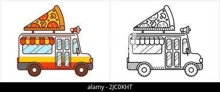 https://l450v.alamy.com/450v/2jc0kht/pizza-van-coloring-page-for-kids-cartoon-truck-2jc0kht.jpg