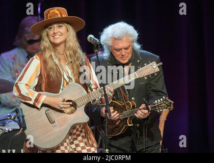 June 8, 2022 - Nashville, Tennessee; USA - Musician LAINEY WILSON and MARTY STUART  performs as part of the 19th annual Marty Stuart Late Night Jam that took place at the Ryman Auditorium.  Copyright 2022 Jason Moore. (Credit Image: © Jason Moore/ZUMA Press Wire) Stock Photo