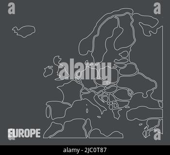 France map outline - smooth country shape map vector Stock Vector Image &  Art - Alamy