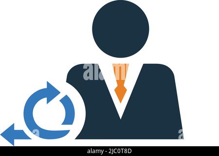 Agile, manager, scrum icon - Use for commercial purposes, print media, web or any type of design projects. Vector EPS file. Stock Vector