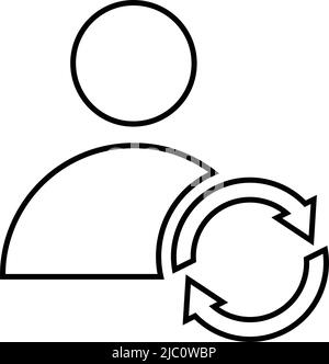 Employee, flow, qualification icon - Perfect use for designing and developing websites, printed files and presentations, Promotional Materials and man Stock Vector