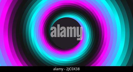 Digital background, spiral with techno elements. Technology, music poster Stock Vector