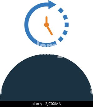 Schedule, time, working hours icon - Simple editable vector EPS file. Stock Vector