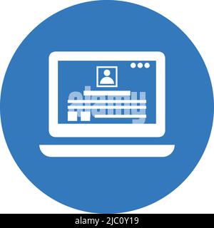 Portfolio, resume, job icon - Simple editable vector EPS file. Stock Vector