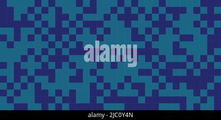 Background with pixels, abstract digital banner. Background with squares, digital pattern. Vector seamless cover Stock Vector