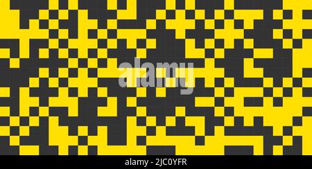 Background with pixels, abstract digital banner. Background with squares, digital pattern. Vector seamless cover Stock Vector