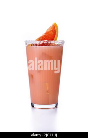 Paloma cocktail isolated on white background Stock Photo