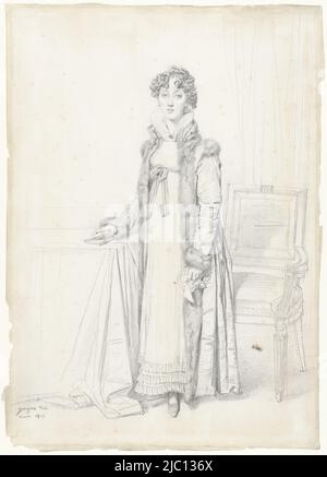 Lady William Henry Cavendish Bentinck, born Lady Mary Acheson, daughter of the Earl of Gosford, 1787-1843. Lord William Bentinck married in 1803 to Mary Acheson, daughter of the Earl of Gosford, Portrait of Lady William Henry Cavendish Bentinck., draughtsman: Jean Auguste Dominique Ingres, 1815, paper, h 408 mm × w 287 mm Stock Photo