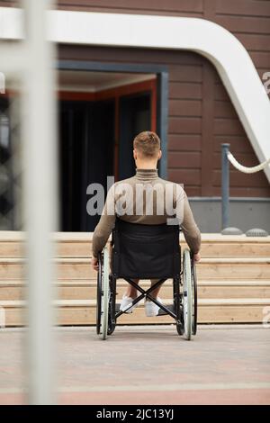 Stairs and ramp in front of a building Stock Photo - Alamy