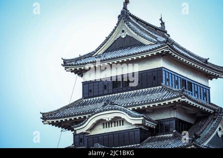 Amazing View to the Matsumoto Castle Stock Photo