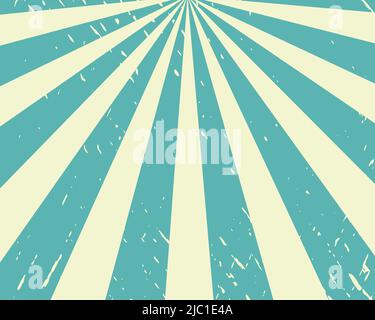 Old striped background vector illustration. Shabby grunge light rays template. Shabby aged retro fill for design Stock Vector