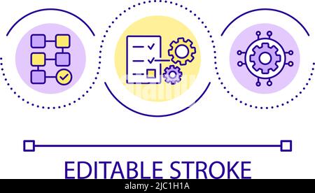 Services integration loop concept icon Stock Vector
