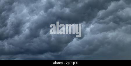 dramatic storm clouds in the sky Stock Photo