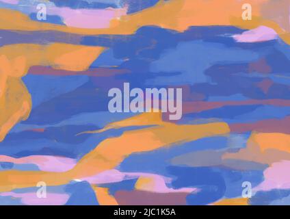 Lovely paint texture, large brush stroke, overlay, mixed color, artwork with abstract art. Texture background freehand paint, pale color. Abstract art Stock Photo