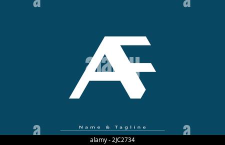 Alphabet letters Initials Monogram logo AF , FA Stock Vector