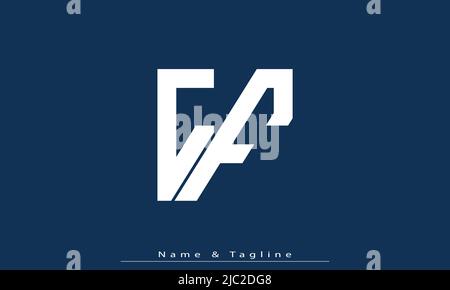 Alphabet letters Initials Monogram logo CF , FC Stock Vector