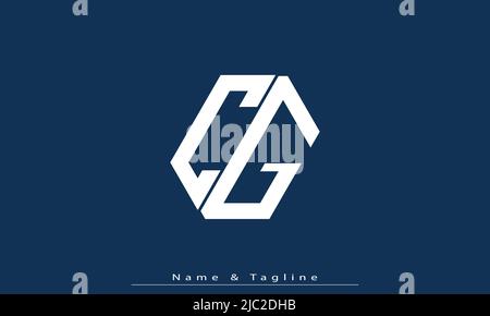 Alphabet letters Initials Monogram logo CG , GC Stock Vector