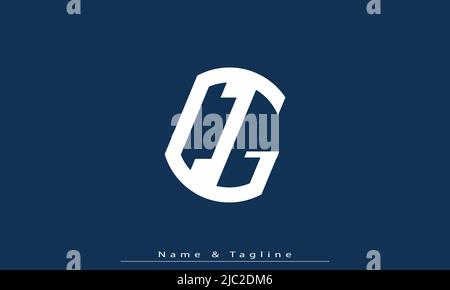 Alphabet letters Initials Monogram logo CG , GC Stock Vector