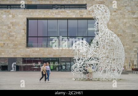 Skulptur Body of Knowledge, Goethe Universität, Campus Westend, Frankfurt am Main, Hessen, Deutschland Stock Photo