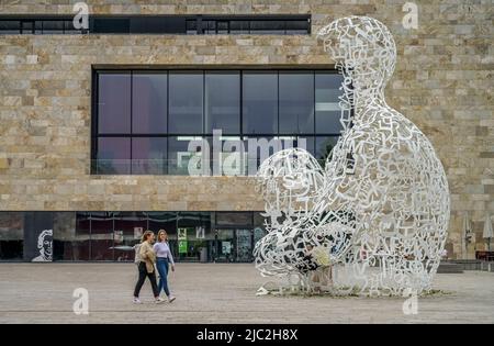 Skulptur Body of Knowledge, Goethe Universität, Campus Westend, Frankfurt am Main, Hessen, Deutschland Stock Photo