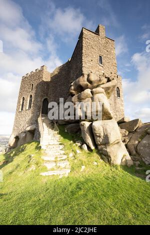 Carn Brea Castle, Redruth, Cornwall Stock Photo