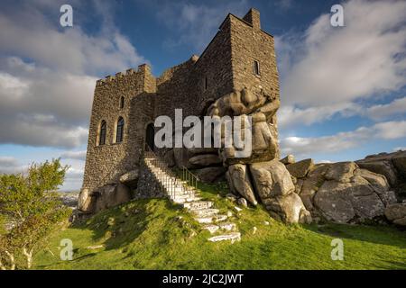 Carn Brea Castle, Redruth, Cornwall Stock Photo