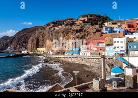 Puerto de Sardina - traditional fishing village in Grand Canary. Canary islands of Spain Stock Photo