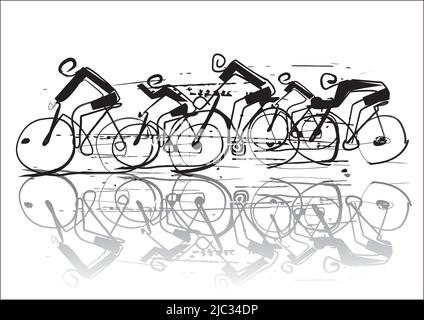 How to draw a bike EASY step by step for kids, beginners, children 4 -  YouTube
